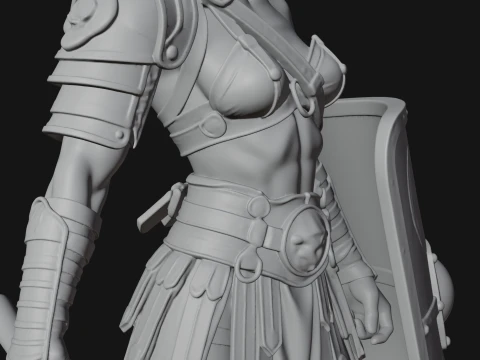 ROME - Gladiatrix Design 1 - 3D Print Model 3D Print Model