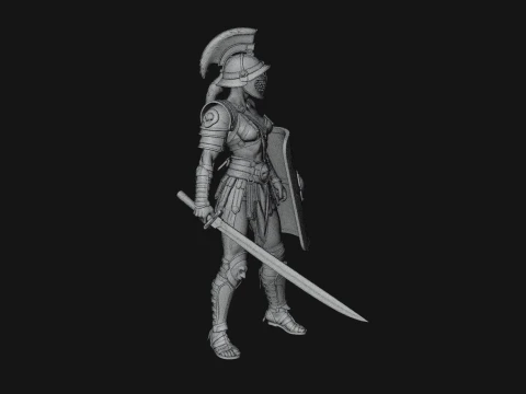 ROME - Gladiatrix Design 1 - 3D Print Model 3D Print Model