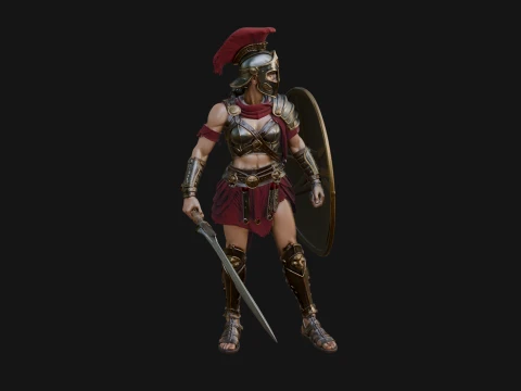 ROME - Gladiatrix Design 2 - 3D Print Model 3D Print Model