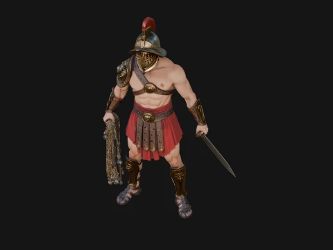 ROME - Gladiator Design 1 - 3D Print Model 3D Print Model
