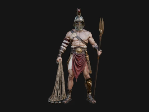 ROME - Retiarius Gladiator Design 1 - 3D Print Model 3D Print Model