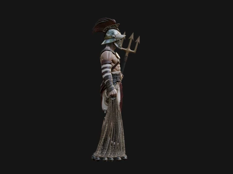 ROME - Retiarius Gladiator Design 1 - 3D Print Model 3D Print Model