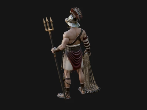 ROME - Retiarius Gladiator Design 1 - 3D Print Model 3D Print Model