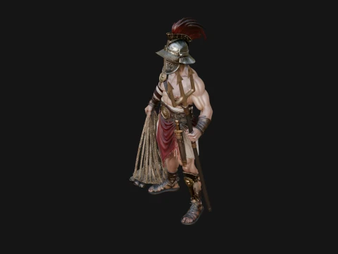 ROME - Retiarius Gladiator Design 1 - 3D Print Model 3D Print Model