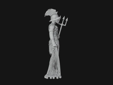 ROME - Retiarius Gladiator Design 1 - 3D Print Model 3D Print Model