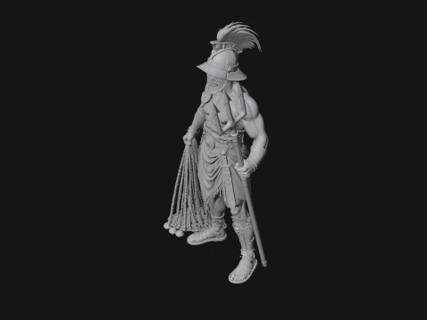 ROME - Retiarius Gladiator Design 1 - 3D Print Model 3D Print Model