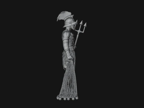 ROME - Retiarius Gladiator Design 1 - 3D Print Model 3D Print Model