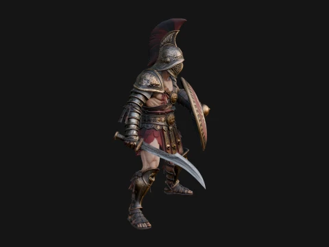 ROME - Gladiator Design 2 - 3D Print Model 3D Print Model