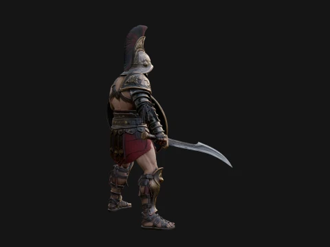 ROME - Gladiator Design 2 - 3D Print Model 3D Print Model