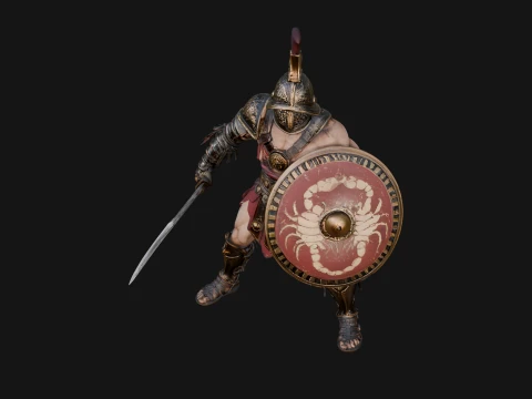 ROME - Gladiator Design 2 - 3D Print Model 3D Print Model