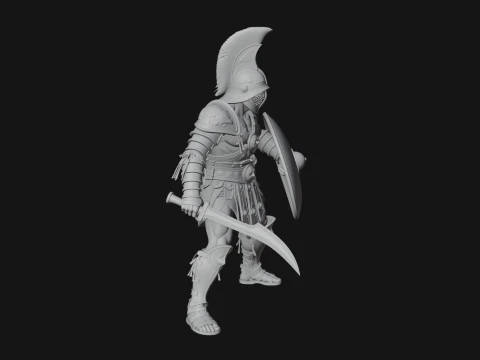 ROME - Gladiator Design 2 - 3D Print Model 3D Print Model