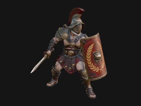 ROME - Gladiator Design 3 - 3D Print Model 3D Print Model