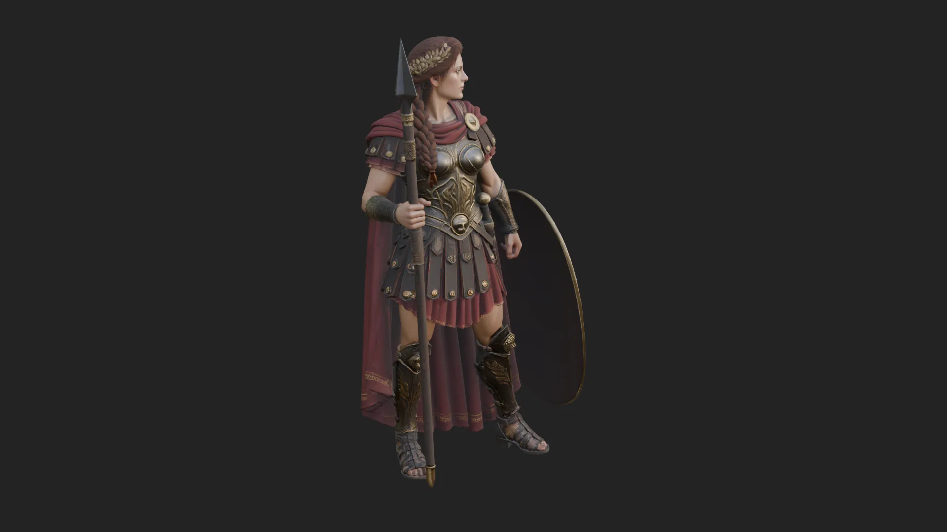 ROME - Woman Officer Design 2 - 3D Print Model 3D Print Model .c4d .max .obj .3ds .fbx .stl .blend