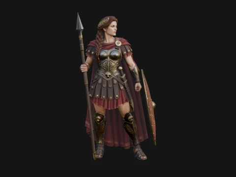 ROME - Woman Officer Design 2 - 3D Print Model 3D Print Model
