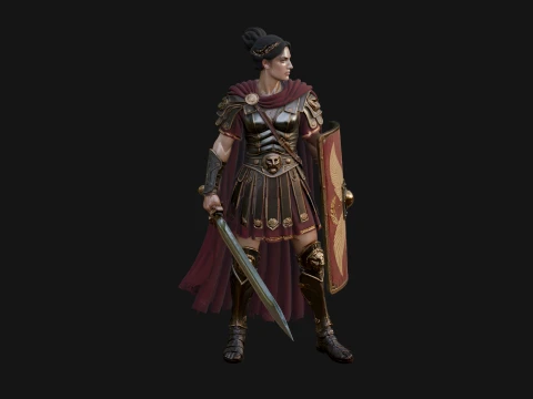 ROME - Woman Officer Design 3 - 3D Print Model 3D Print Model