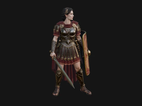 ROME - Woman Officer Design 4 - 3D Print Model 3D Print Model