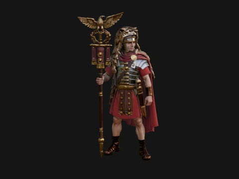 ROME - Aquilifer Design 1 - 3D Print Model 3D Print Model