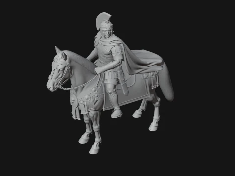 ROME - Mounted Officer Design 2 - 3D Print Model 3D Print Model
