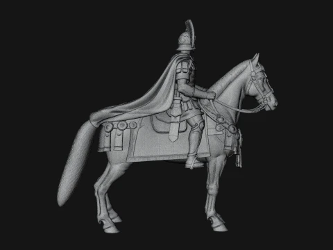 ROME - Mounted Officer Design 2 - 3D Print Model 3D Print Model