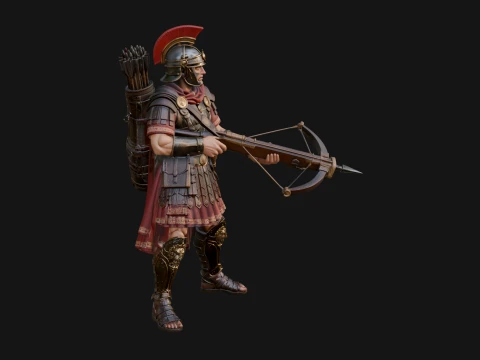 ROME - Crossbowman Design 1 - 3D Print Model 3D Print Model