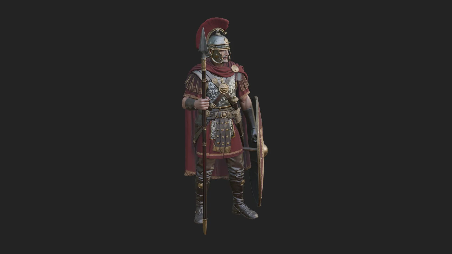 ROME - Legionary Design 2 - 3D Print Model 3D Print Model .c4d .max .obj .3ds .fbx .stl .blend 