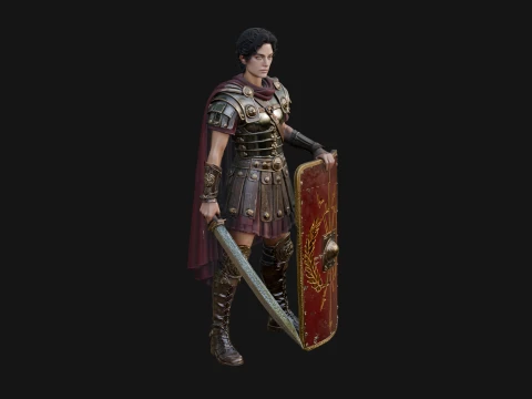 ROME - Woman Soldier Design 2 - 3D Print Model 3D Print Model