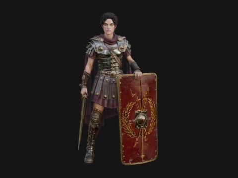 ROME - Woman Soldier Design 2 - 3D Print Model 3D Print Model