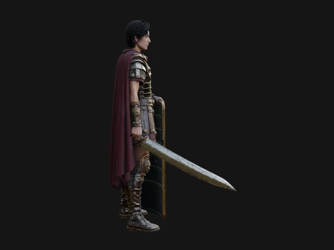ROME - Woman Soldier Design 2 - 3D Print Model 3D Print Model
