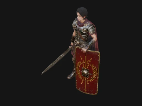 ROME - Woman Soldier Design 2 - 3D Print Model 3D Print Model