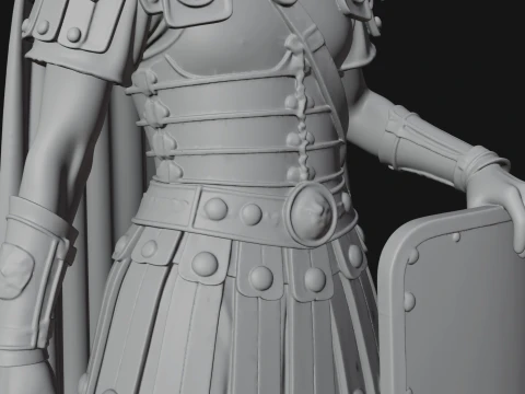 ROME - Woman Soldier Design 2 - 3D Print Model 3D Print Model