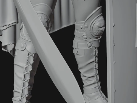 ROME - Woman Soldier Design 2 - 3D Print Model 3D Print Model