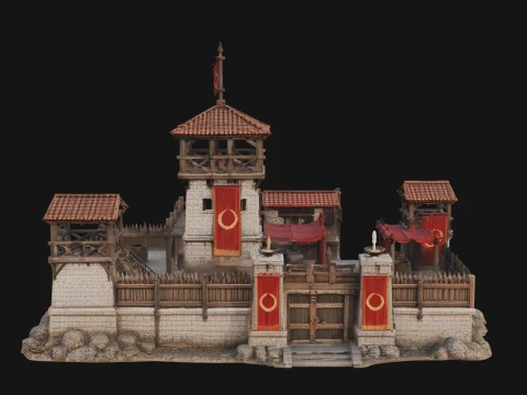 ROME - Fort Outpost Design 1 - 3D Print Model 3D Print Model