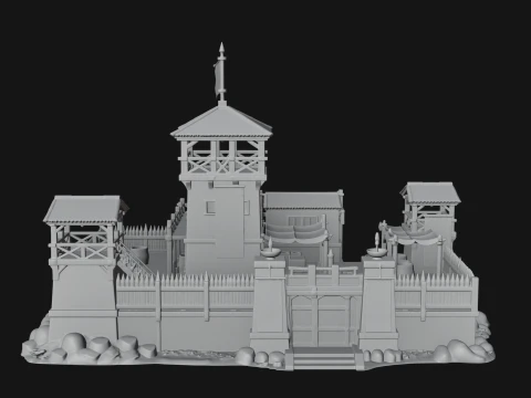 ROME - Fort Outpost Design 1 - 3D Print Model 3D Print Model