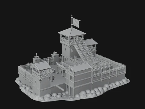 ROME - Fort Outpost Design 1 - 3D Print Model 3D Print Model