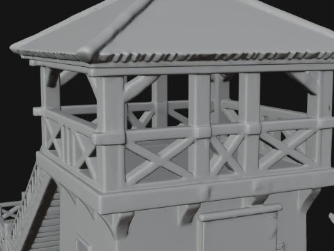 ROME - Fort Outpost Design 1 - 3D Print Model 3D Print Model