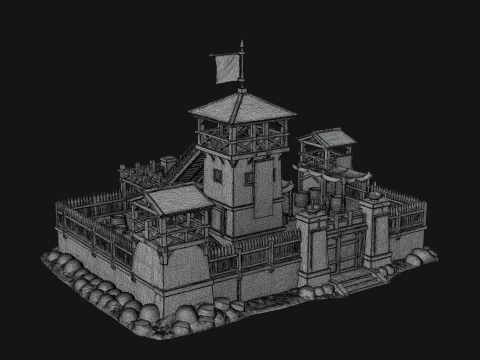 ROME - Fort Outpost Design 1 - 3D Print Model 3D Print Model