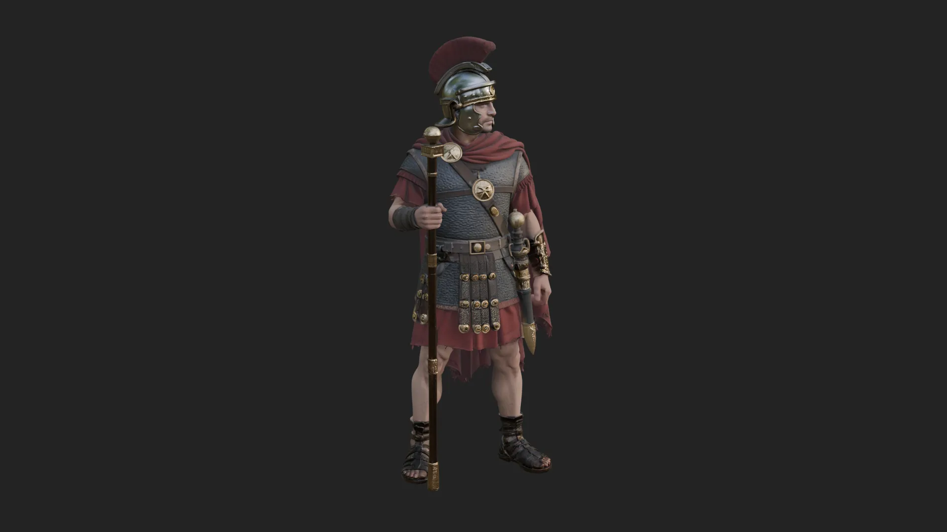 ROME - Optio Officer Design 1 - 3D Print Model 3D Print Model .c4d .max .obj .3ds .fbx .stl .blend 
