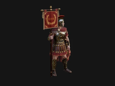 ROME - Vexillarius Design 1 - 3D Print Model 3D Print Model