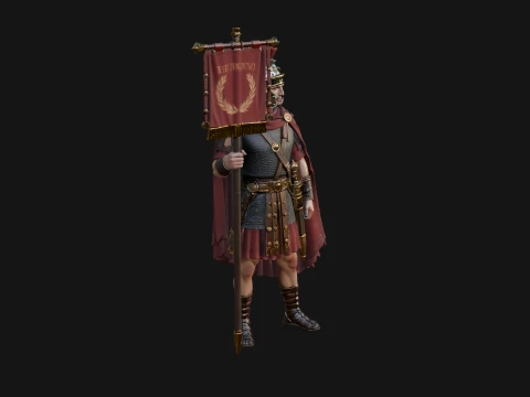 ROME - Vexillarius Design 2 - 3D Print Model 3D Принт Модель