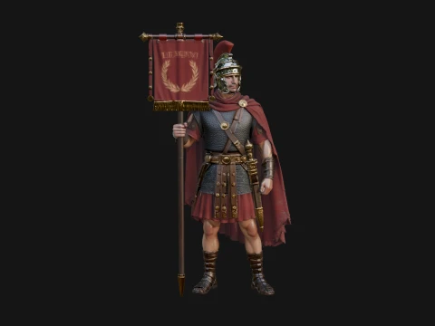 ROME - Vexillarius Design 2 - 3D Print Model 3D Print Model