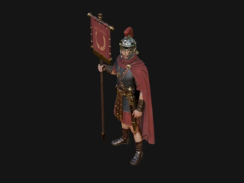 ROME - Vexillarius Design 2 - 3D Print Model 3D Print Model