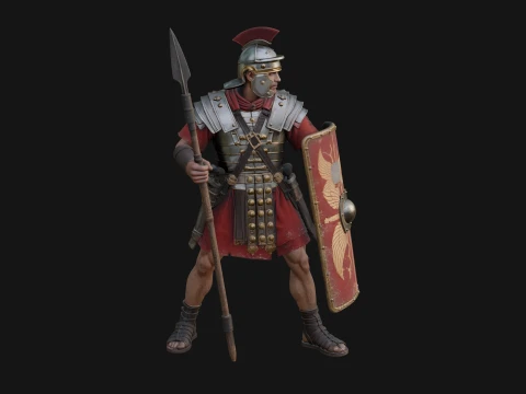 ROME - Legionary Design 4 - 3D Print Model Modelo de impresión 3D