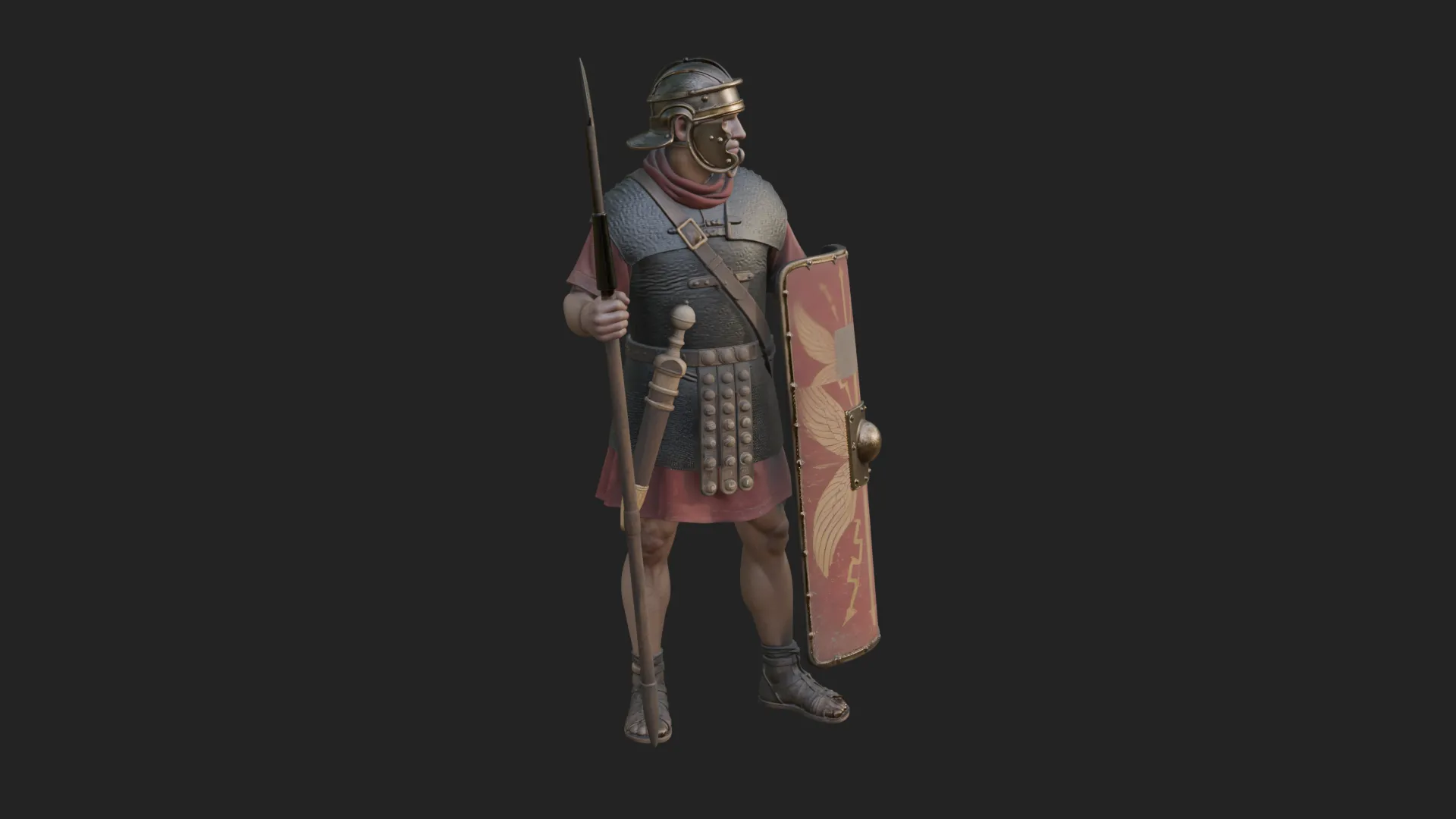 ROME - Legionary Design 5 - 3D Print Model 3D Print Model .c4d .max .obj .3ds .fbx .stl .blend 