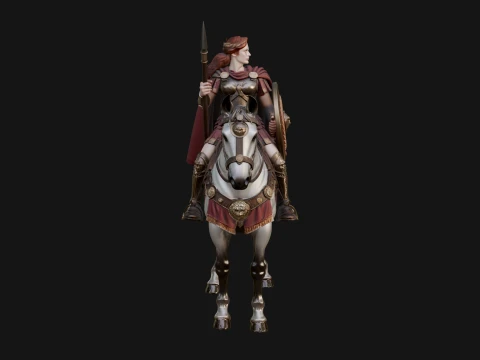 ROME - Cavalryman Design 1 - 3D Print Model 3D Print Model