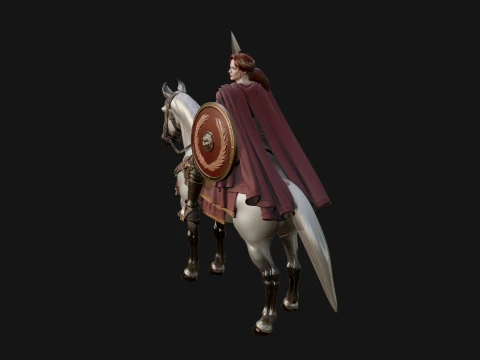 ROME - Cavalryman Design 1 - 3D Print Model 3D Print Model