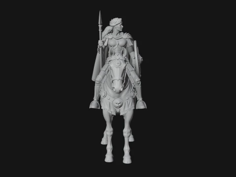 ROME - Cavalryman Design 1 - 3D Print Model 3D Print Model