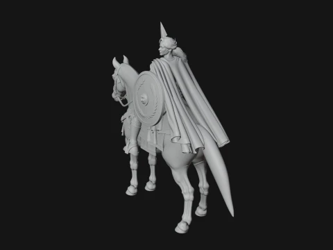 ROME - Cavalryman Design 1 - 3D Print Model 3D Print Model