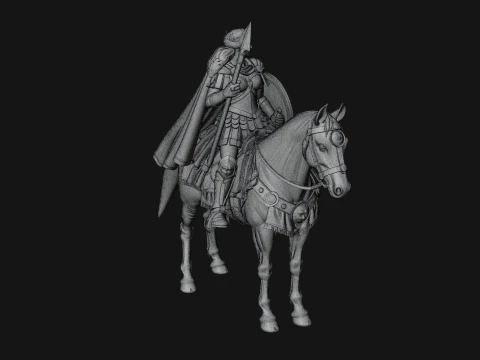 ROME - Cavalryman Design 1 - 3D Print Model 3D Print Model