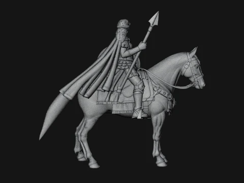 ROME - Cavalryman Design 1 - 3D Print Model 3D Print Model