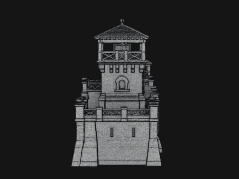 ROME - Stone Gatehouse Design 1 - 3D Print Model 3D Print Model